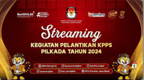 PILKADA- Gelar Pelantikan KPPS Pilkada 2024 di Jawa Barat, Berikut Rincian Tugasnya (Sumber: Tangkap Layar Youtube @KPUProvinsiJawaBarat)