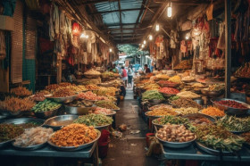 HARGA PANGAN 6 AGUSTUS 2024 NAIK - Ilustrasi pasar. Bapanas mencatat harga pangan di tingkat pedagang eceran rata-rata naik. (Foto: Freepik).