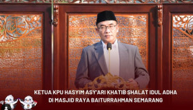 Pecatan Ketua KPU, Hasyim Asy'ari selama menjabat sebagai Ketua Komisi Pemilihan Umum (KPU). Foto @kpu_ri.