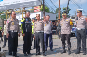 Polres Subang olah TKP kecelakaan bus di Ciater. Kepolisian menetapkan sopir bus menjadi tersangka. Instagram/@polres_subang.