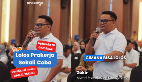 PRAKERJA - Alumni prakerja bagikan sebuah tips agar bisa lolos seleksi pelatihan. -Kolase tangkap layar Instagram/@prakerja.go.id.