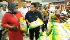 Menteri BUMN yang juga Times Sukses Pabowo-Gibran saat berkegiatan.