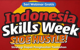 KERJA SAMPINGAN -Ilustrasi webinar Indonesia Skills Week. Kartu Prakerja buka webinar gratis cara dapat kerja sampingan. -Ilustrasi Instagram/@prakerja.go.id.
