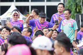 Ketua Umum PKB, Muhamin Iskadar saat berkegiatan. instagram @cakiminnow.